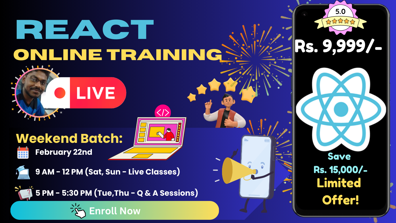 REACT ONLINE TRAINING Course